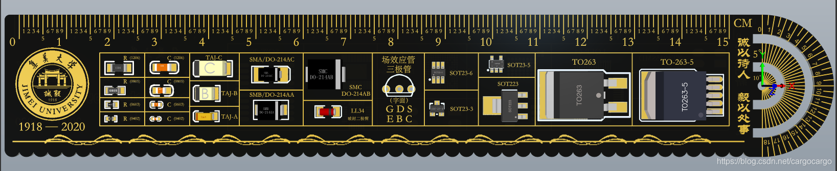 集大电协20年纪念尺